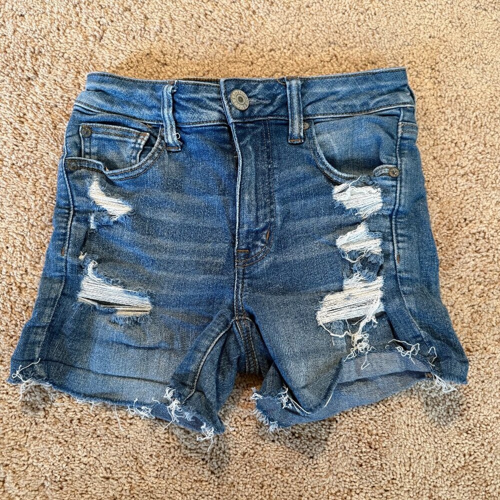 Women's American Eagle Ripped Denim shorts - Size 2